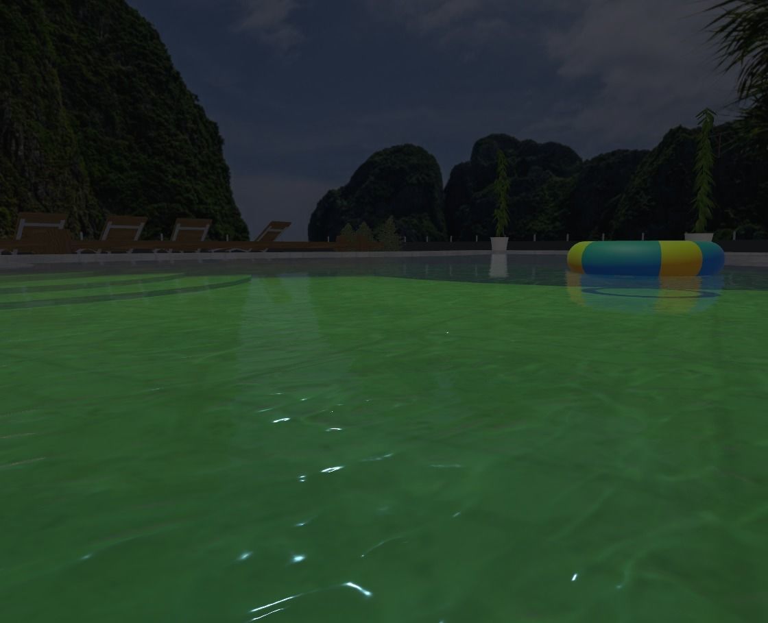 Maya Bay Island Thailand  Low-poly 3D model_33