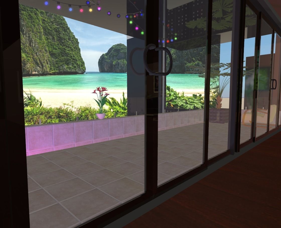 Maya Bay Island Thailand  Low-poly 3D model_27