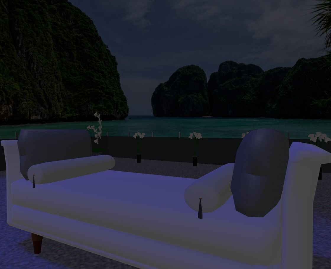Maya Bay Island Thailand  Low-poly 3D model_37