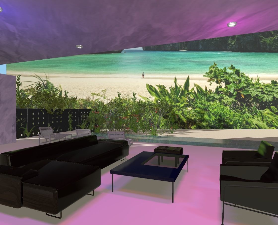 Maya Bay Island Thailand  Low-poly 3D model_14