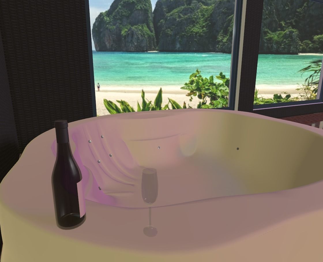 Maya Bay Island Thailand  Low-poly 3D model_19