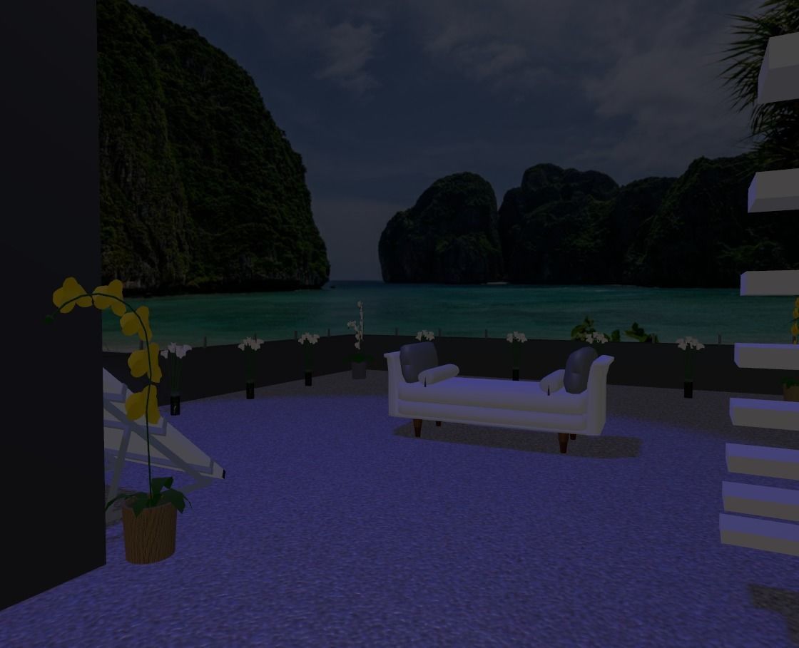 Maya Bay Island Thailand  Low-poly 3D model_36