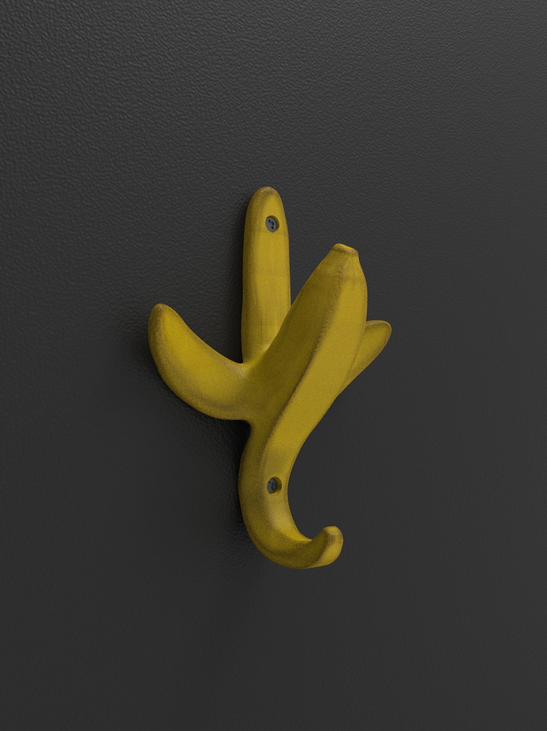 Banana Wall Hook 3D print model_1