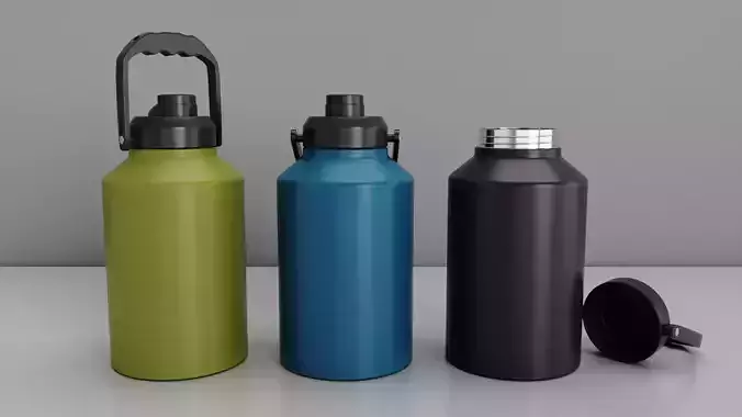 Stainless Steel Insulated Thermo Bottle 2 Liters