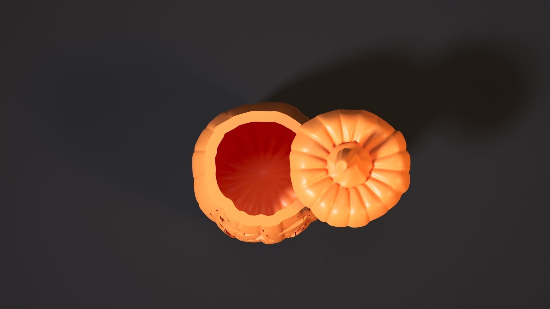 Scary halloween pumpkin 3D print model_21
