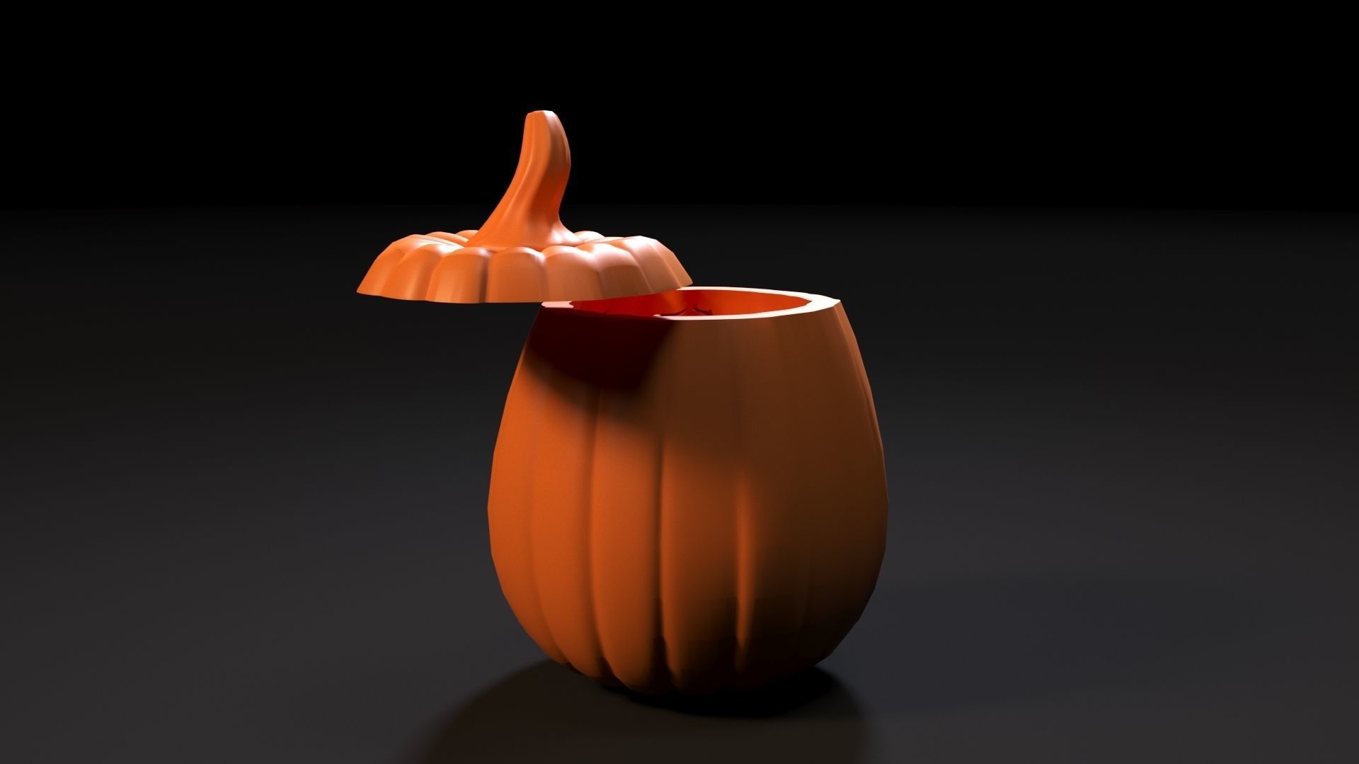 Scary halloween pumpkin 3D print model_16