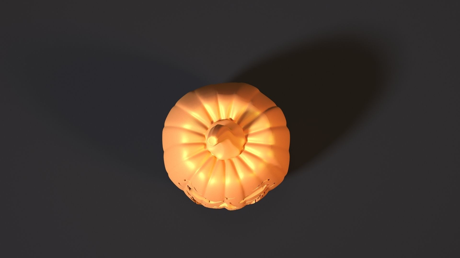 Scary halloween pumpkin 3D print model_10