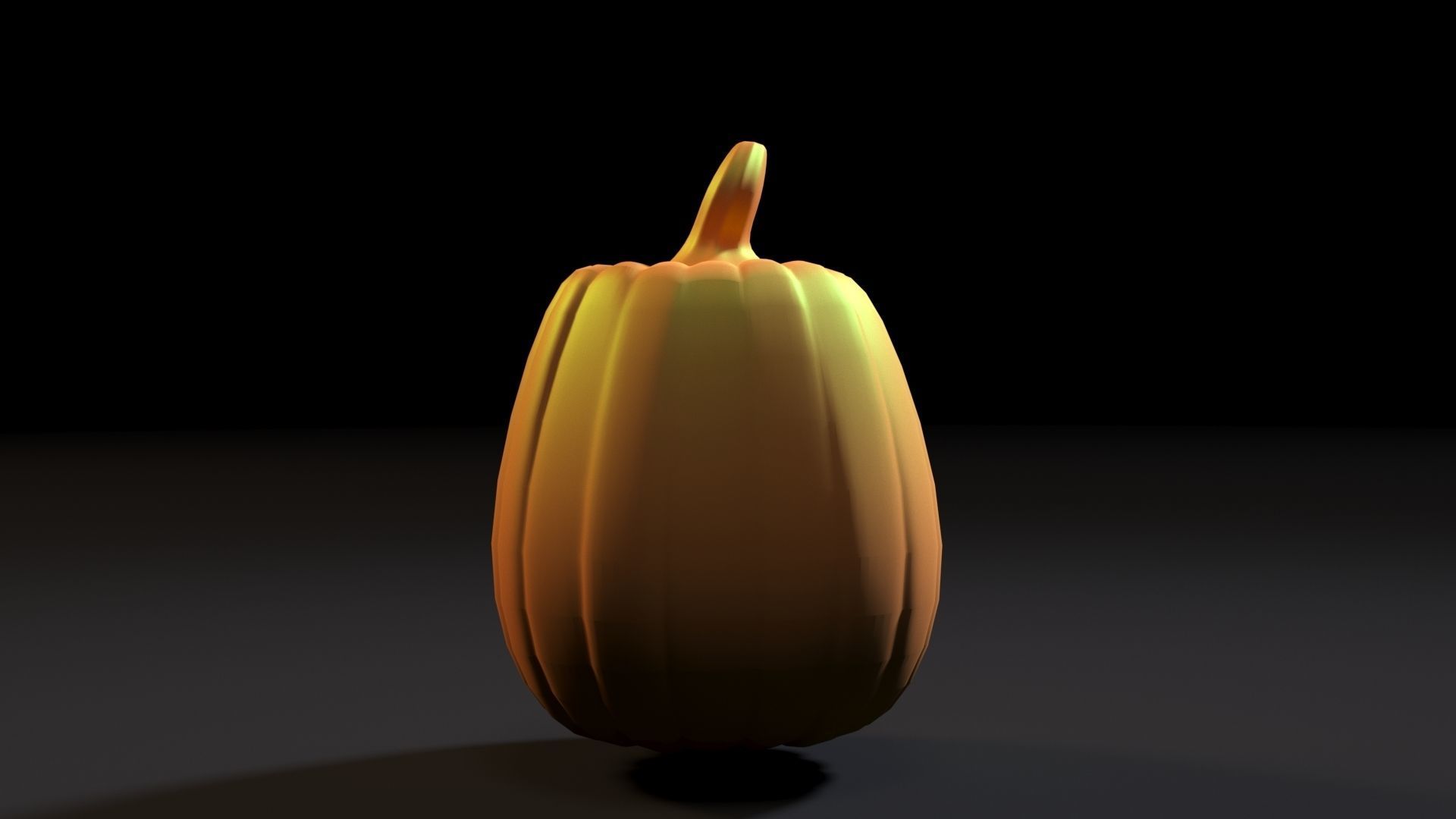 Scary halloween pumpkin 3D print model_6