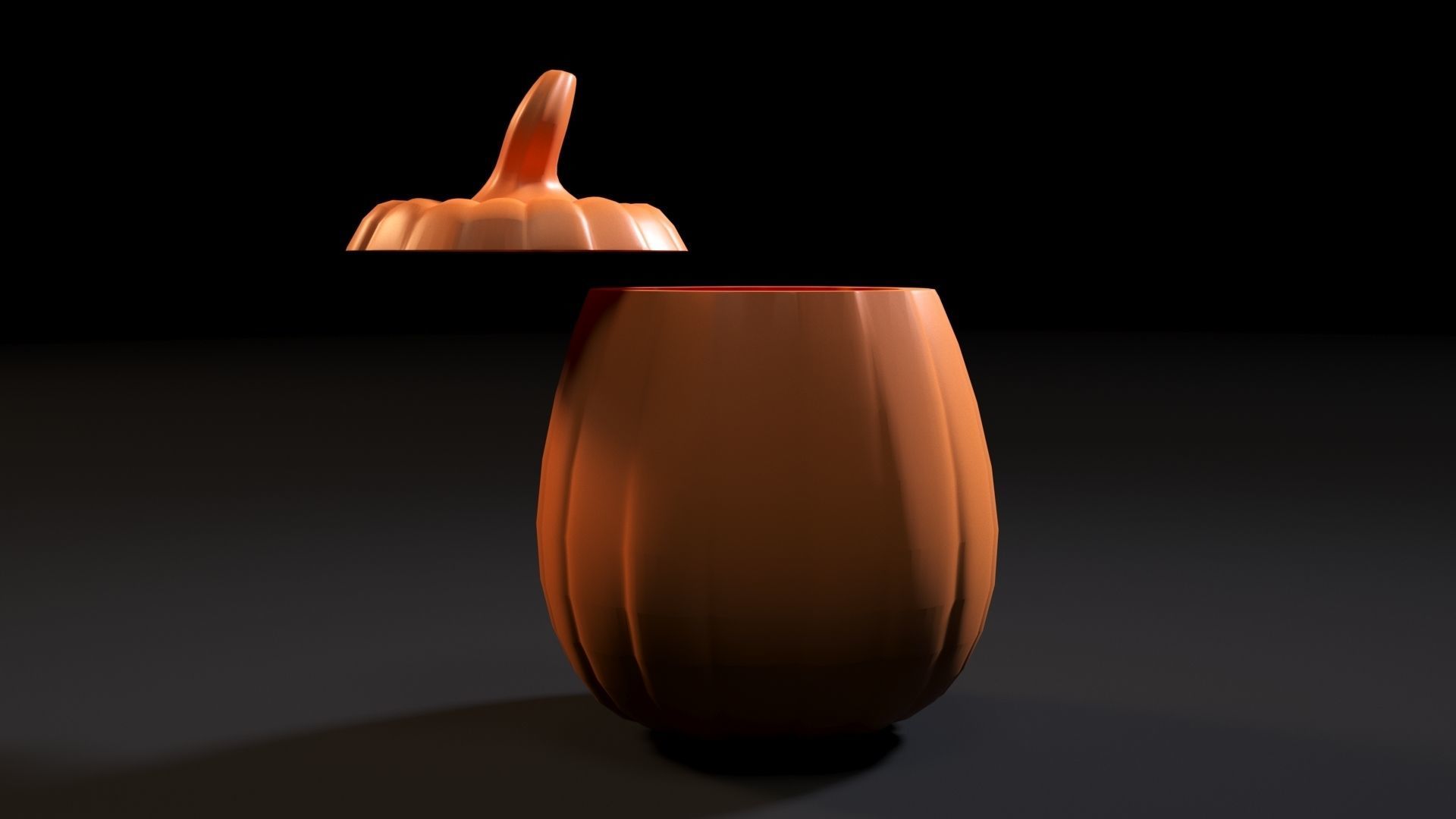 Scary halloween pumpkin 3D print model_17