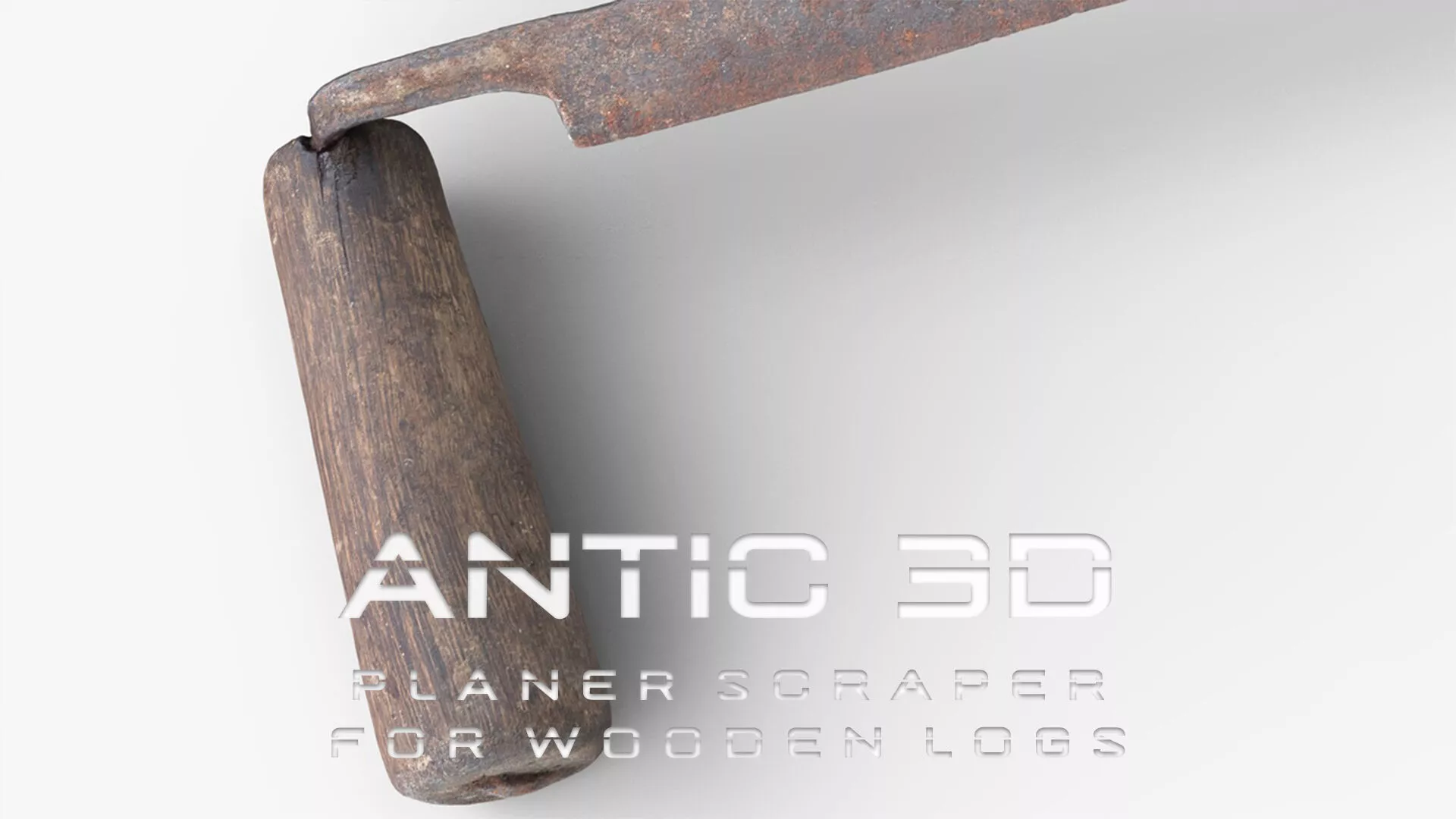 Planer Scraper for wooden logs Low-poly 3D model