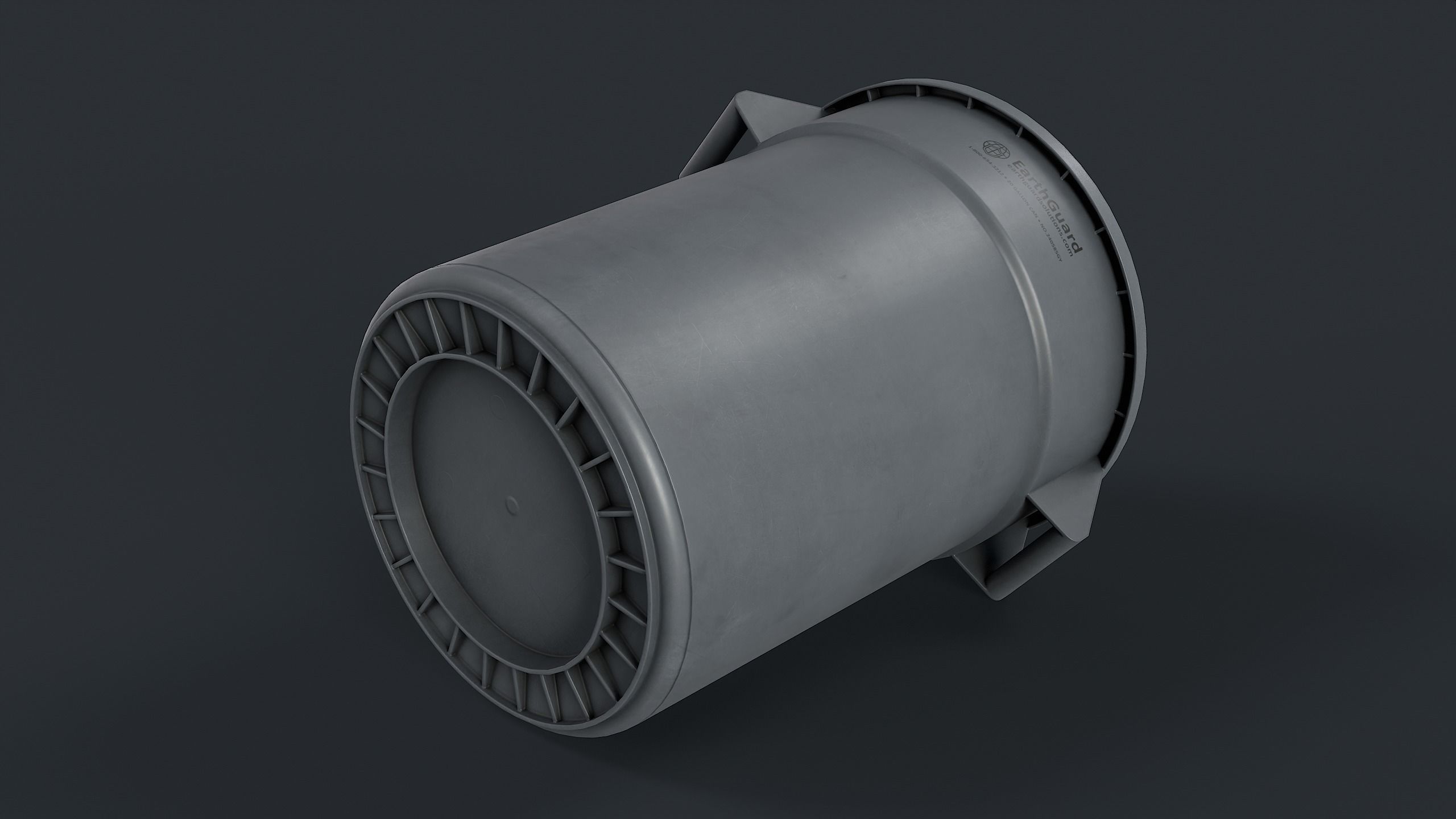 Street Trash Can 39 PBR Game Ready Low-poly 3D model_18