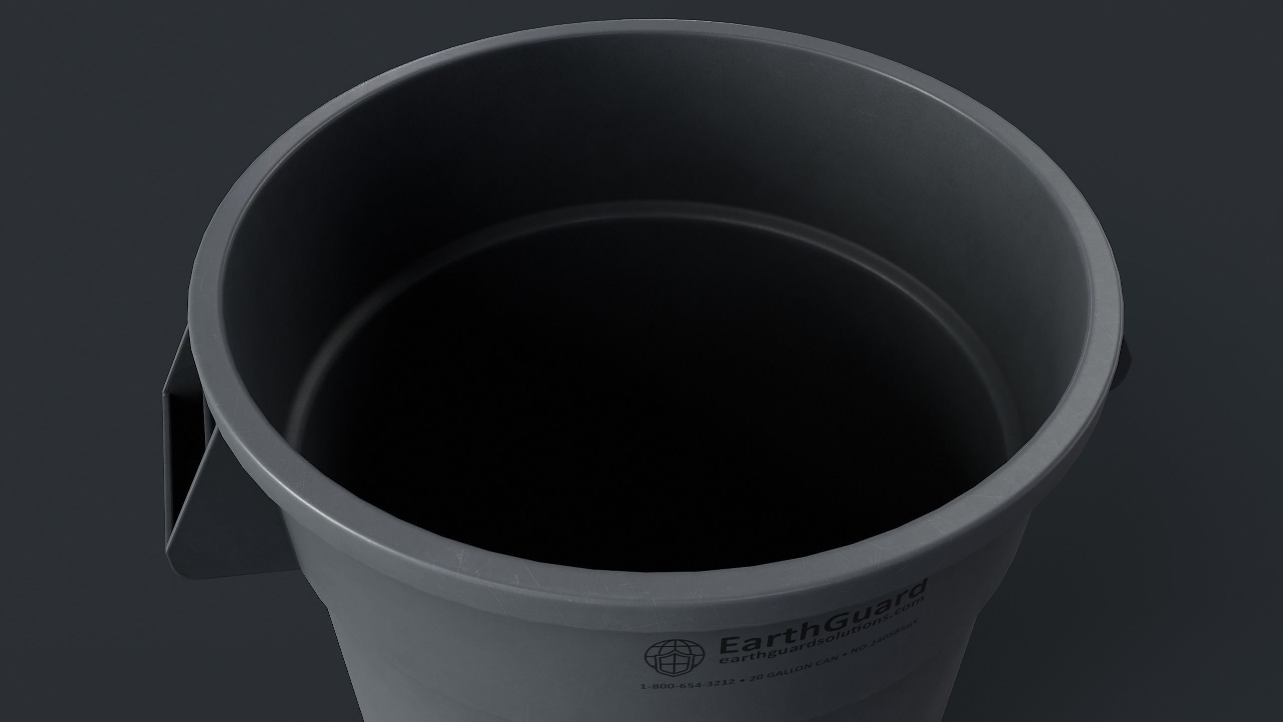 Street Trash Can 39 PBR Game Ready Low-poly 3D model_17