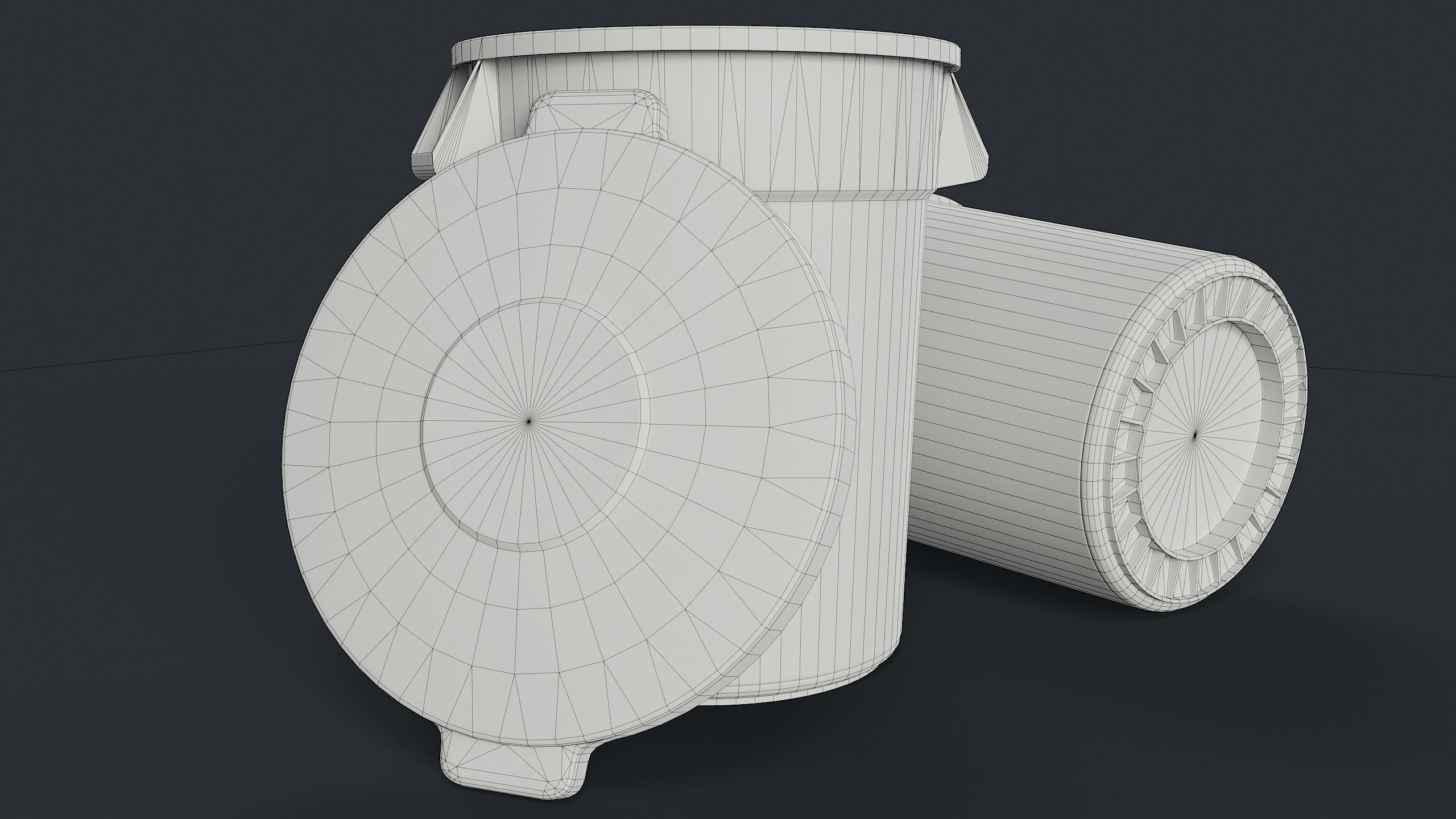 Street Trash Can 39 PBR Game Ready Low-poly 3D model_26