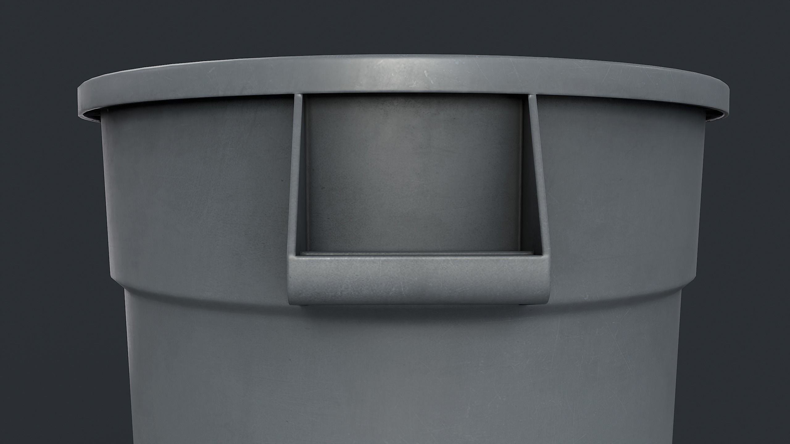 Street Trash Can 39 PBR Game Ready Low-poly 3D model_16