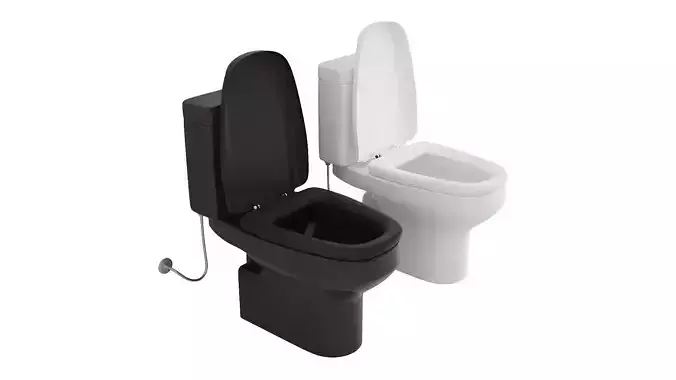 Modern Toilet Set with Two Color Variants