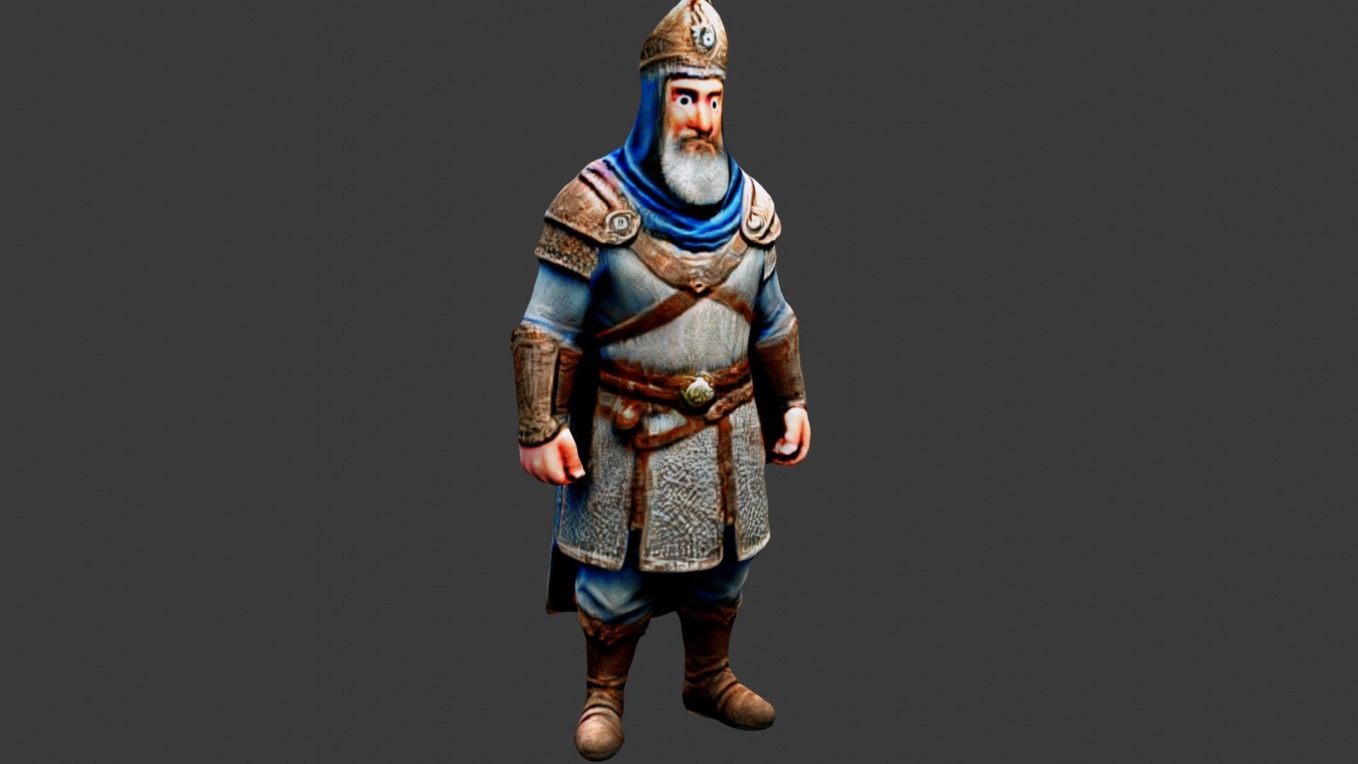 Sultan King Low-poly 3D model_1