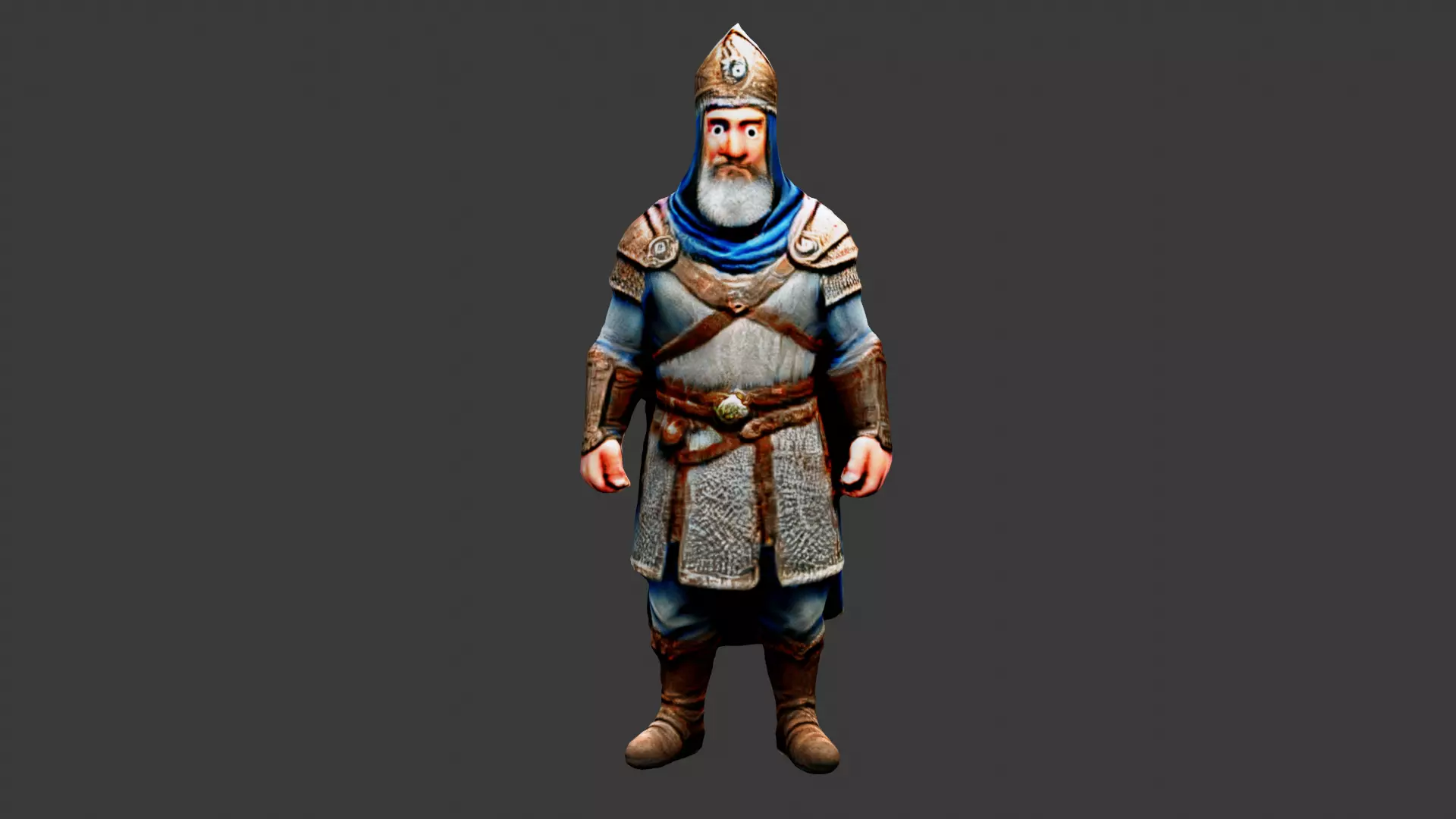 Sultan King Low-poly 3D model_0