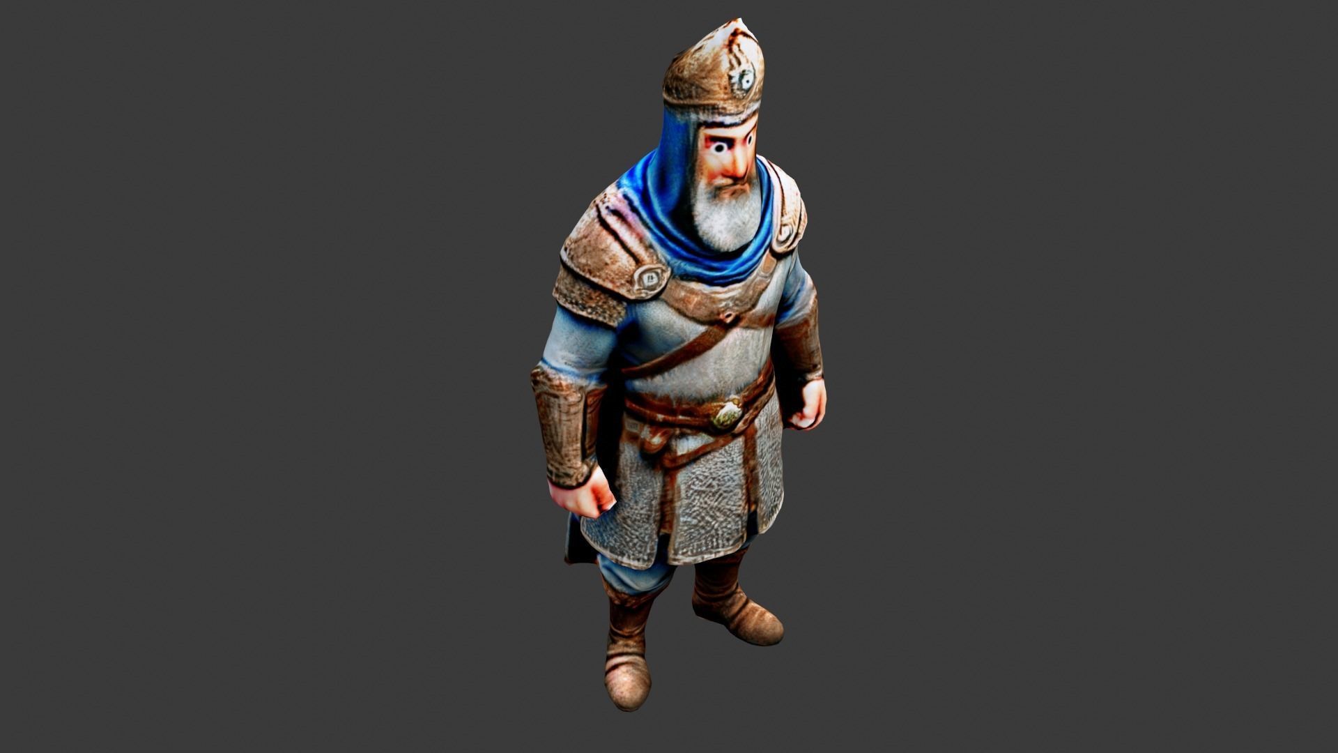 Sultan King Low-poly 3D model_4
