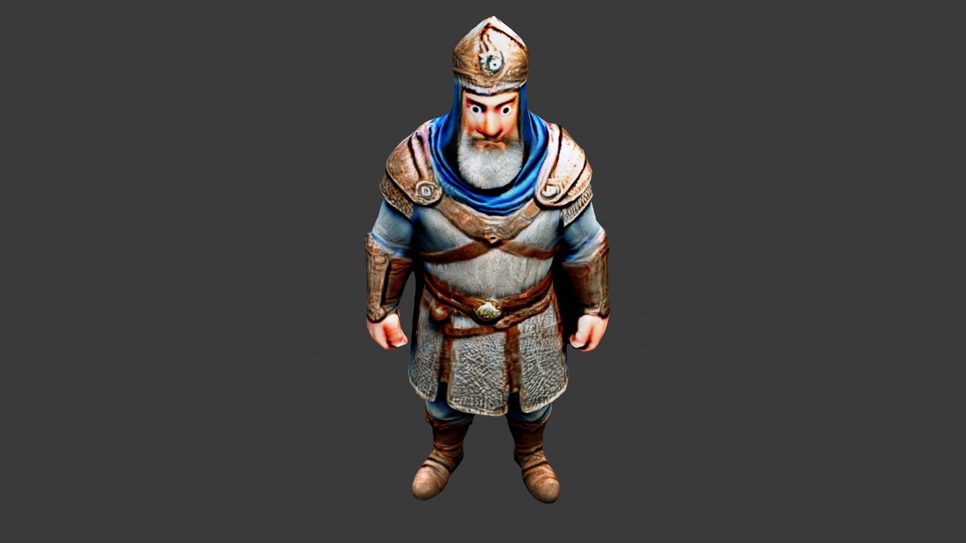 Sultan King Low-poly 3D model_5
