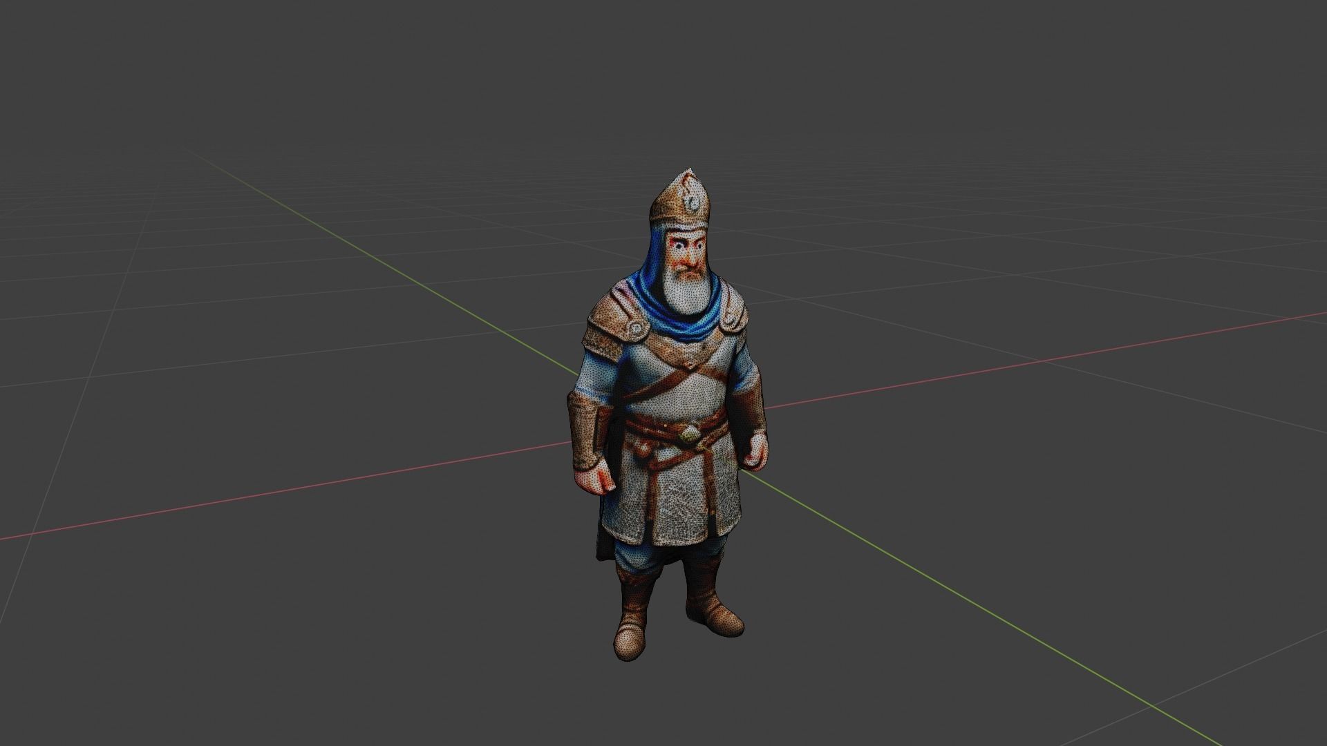 Sultan King Low-poly 3D model_7