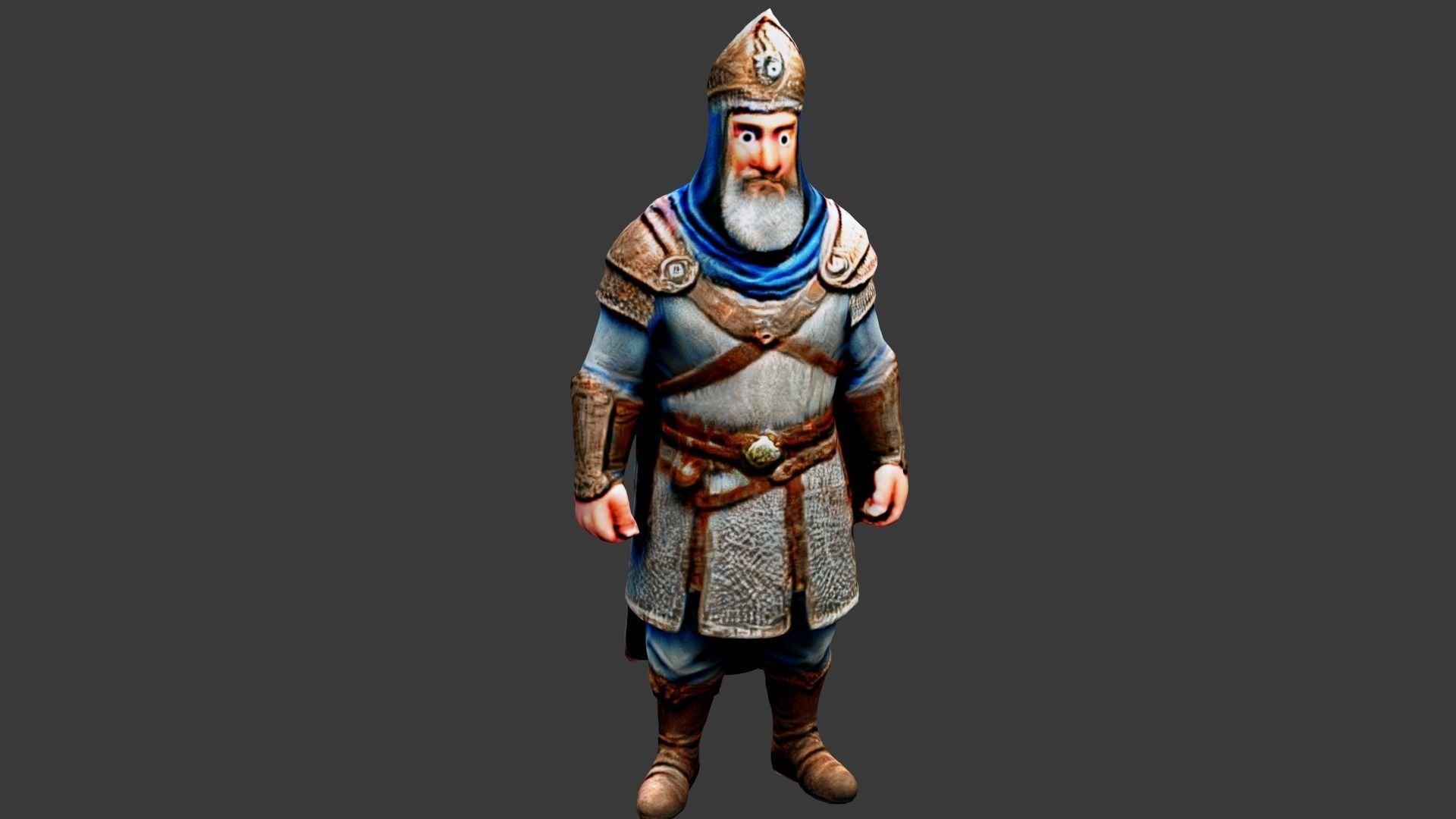 Sultan King Low-poly 3D model_6