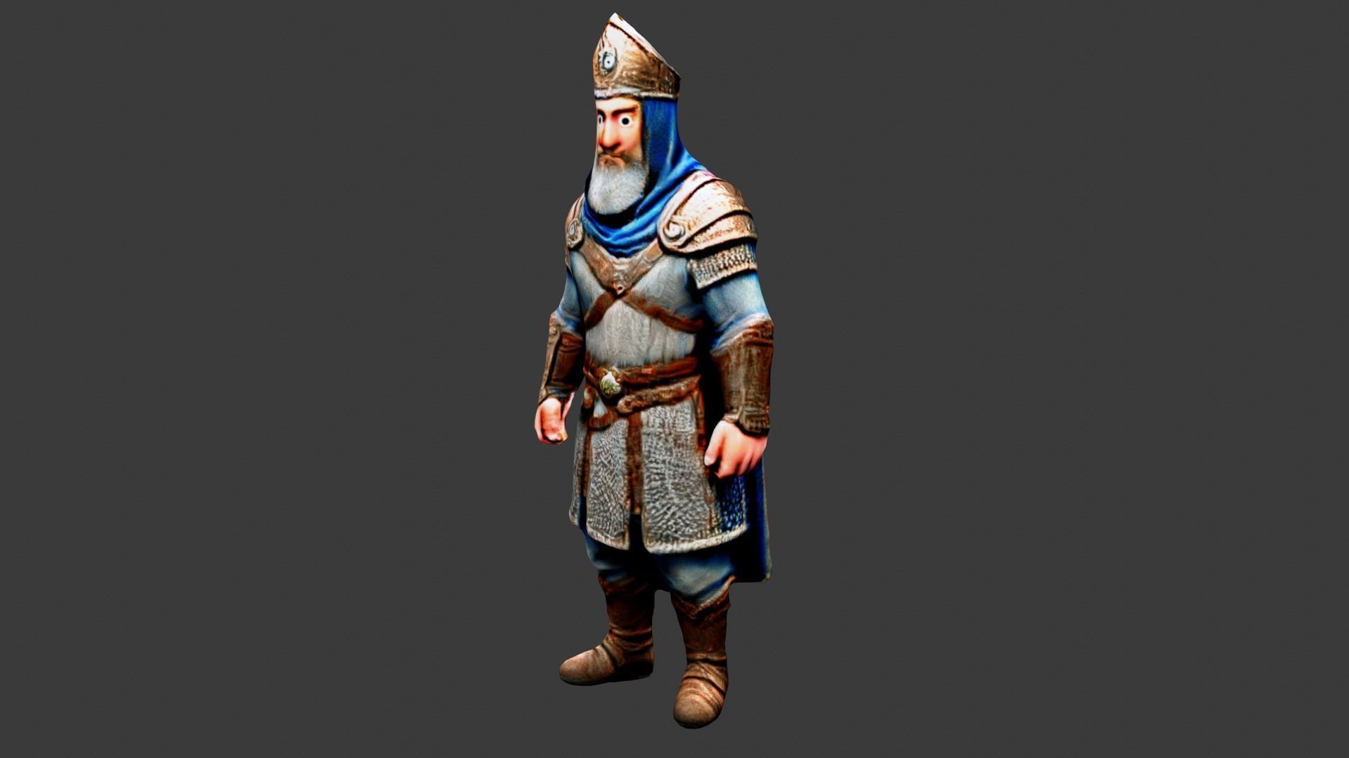 Sultan King Low-poly 3D model_2