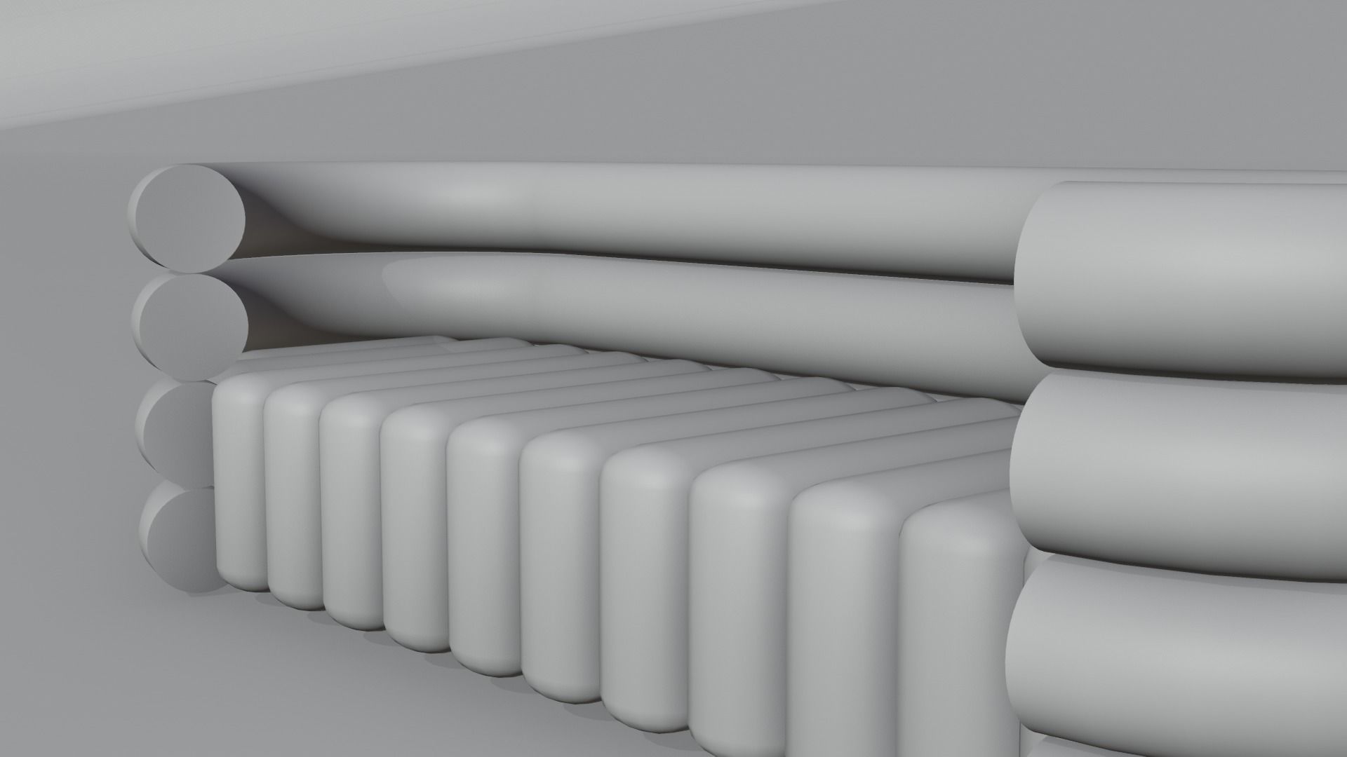 Green Low Poly Sofa Free 3D model_7