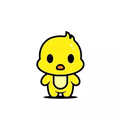 Duck animal Low-poly 3D model