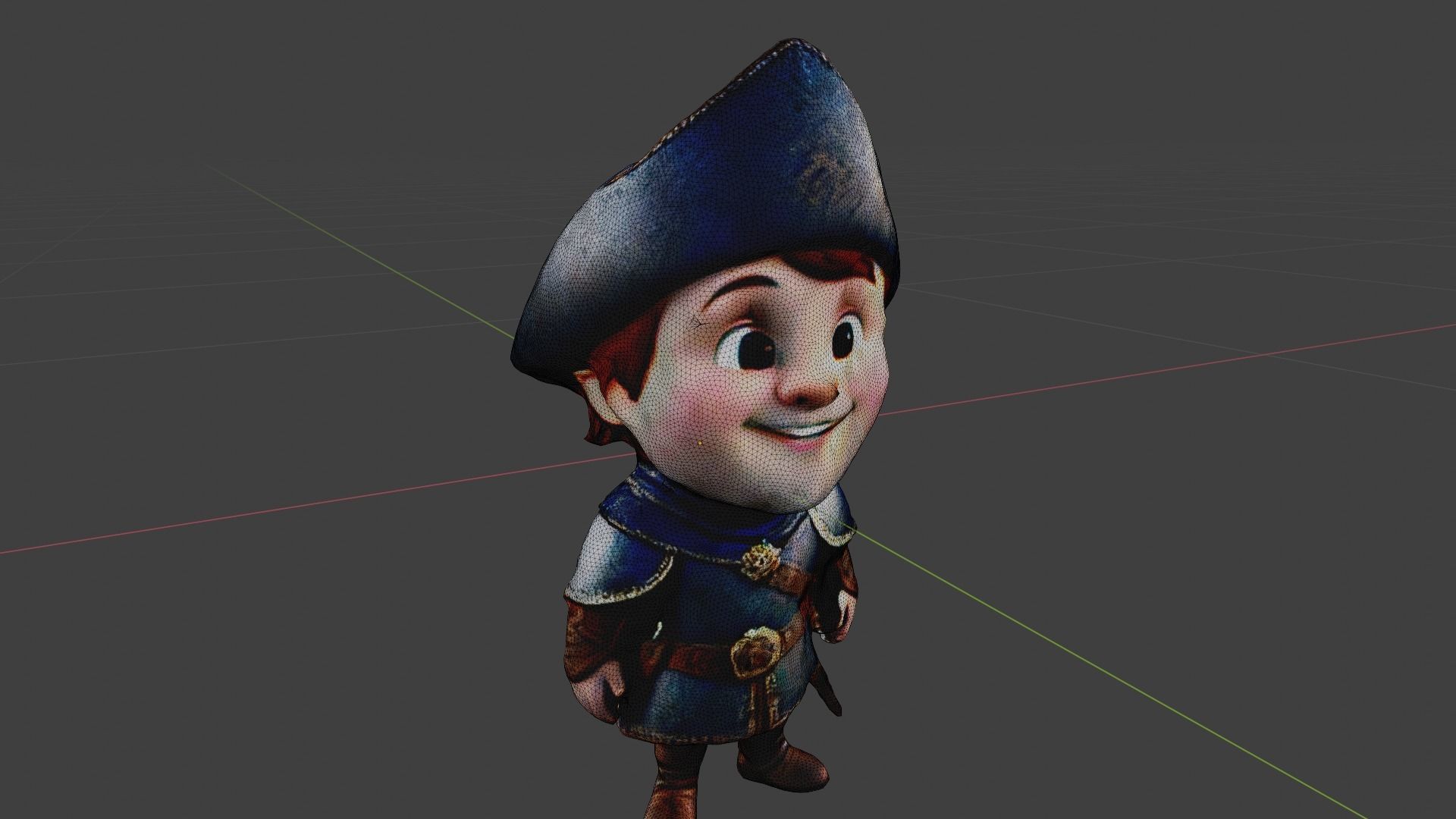 Medieval Character Low-poly 3D model_7