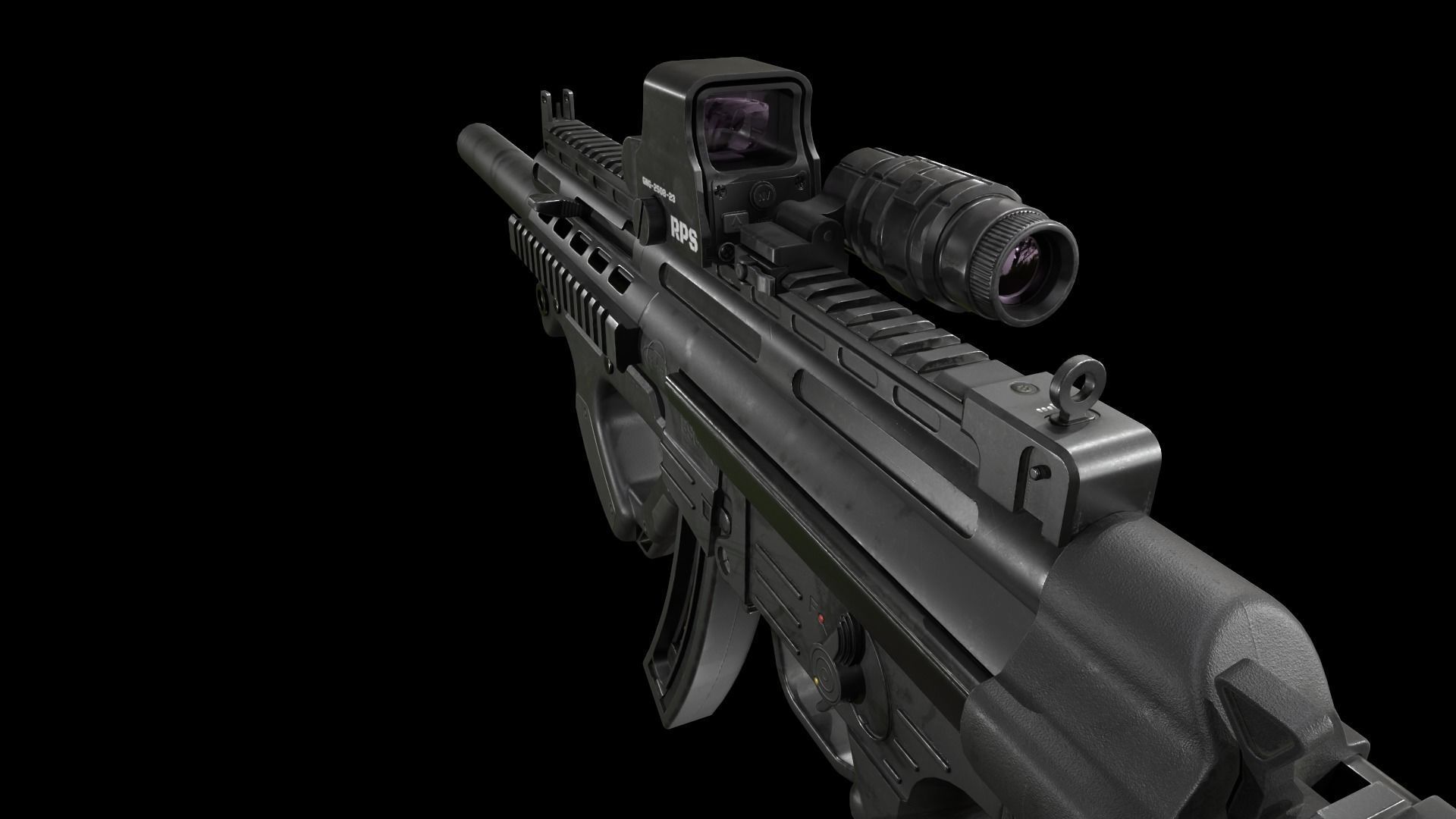 MP 5 GSG 16 Low-poly 3D model_5