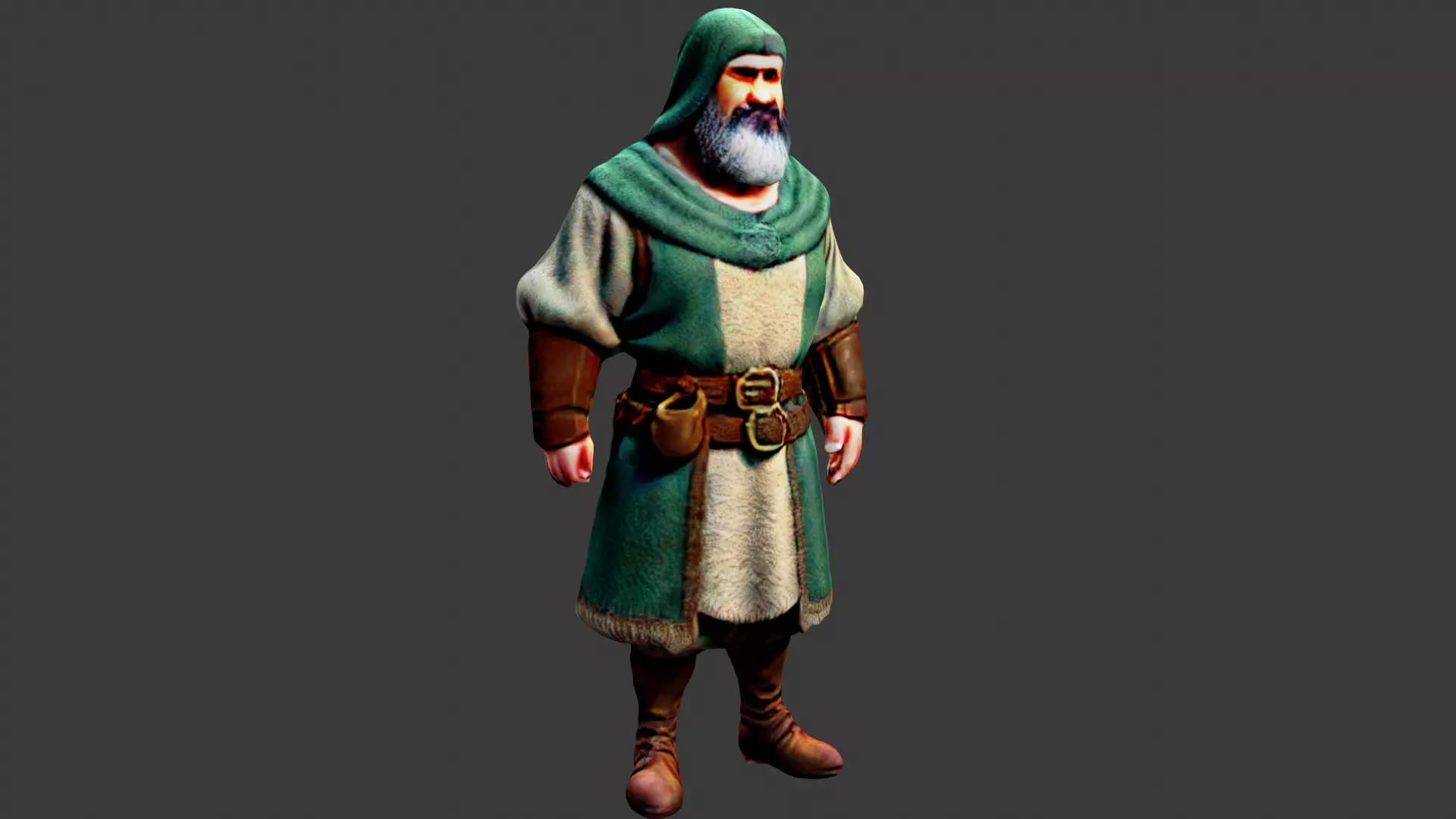Bedouin Arab Low-poly 3D model