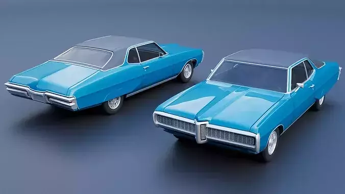 Pontiac Grand Prix 1968 3D print model 2