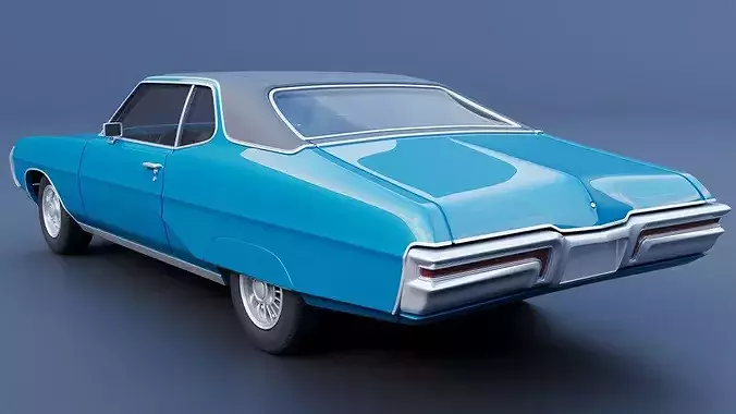 Pontiac Grand Prix 1968 3D print model 5