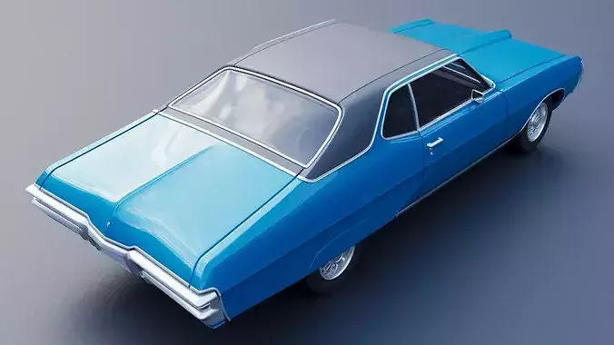 Pontiac Grand Prix 1968 3D print model 7