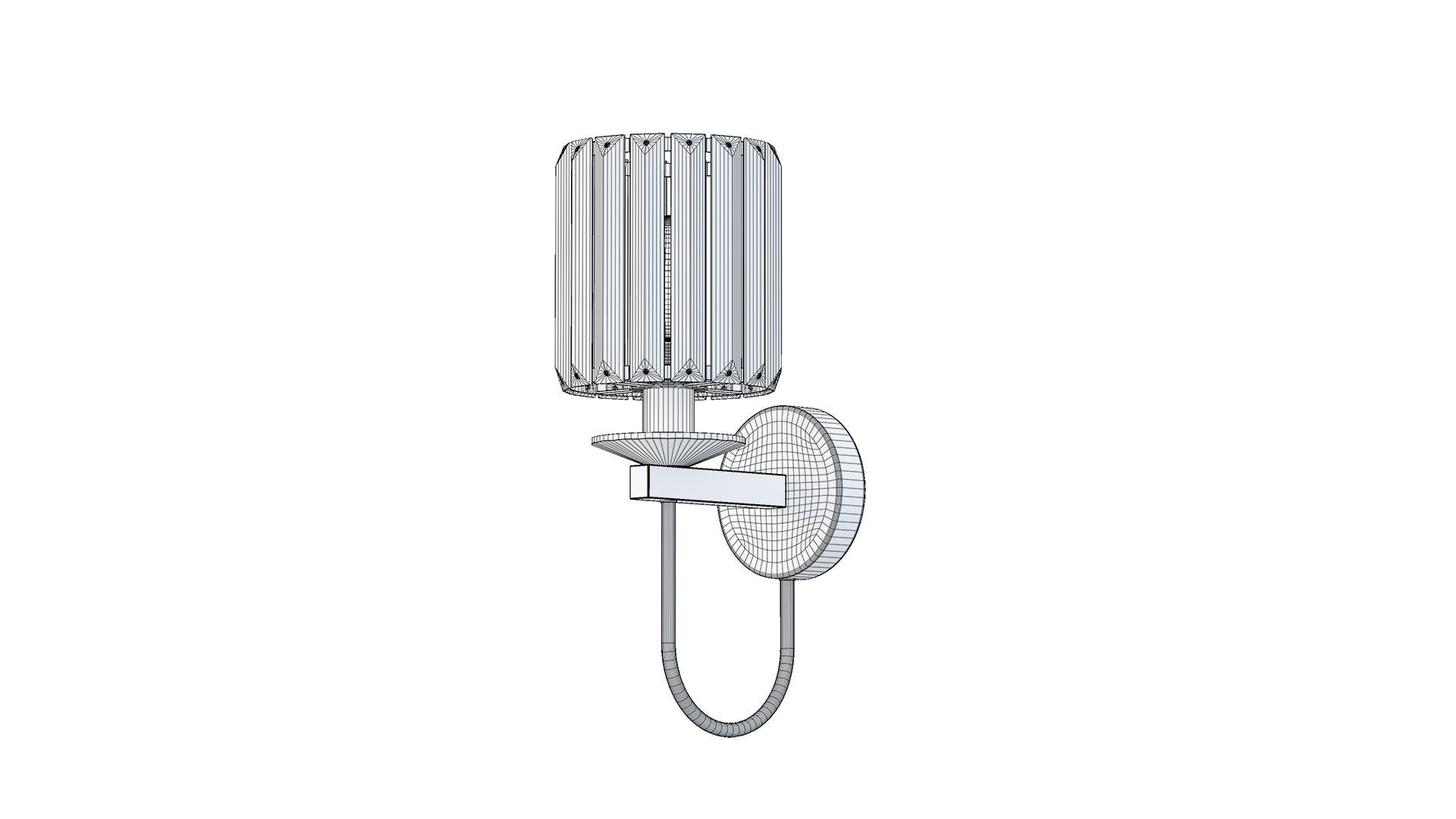 Crystal Sconce 3D model_9