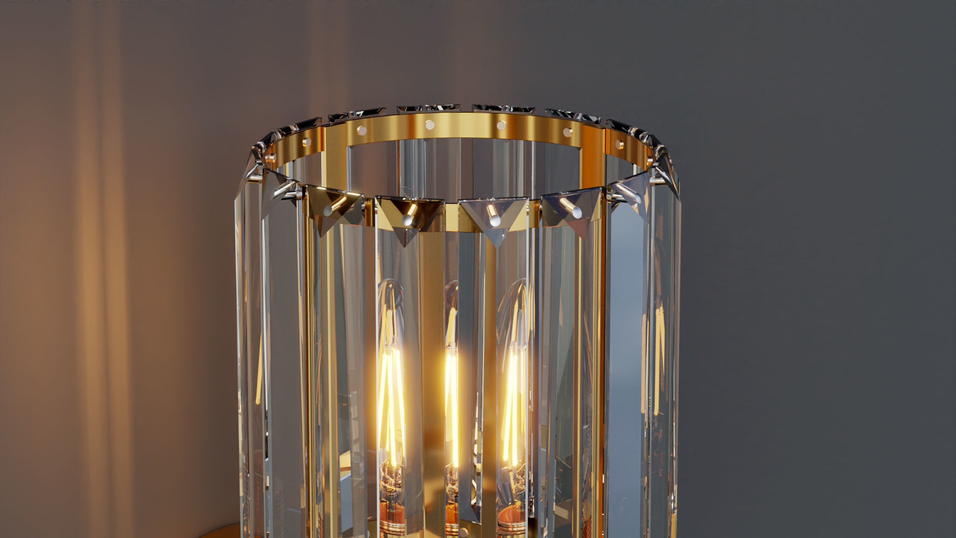 Crystal Sconce 3D model_3