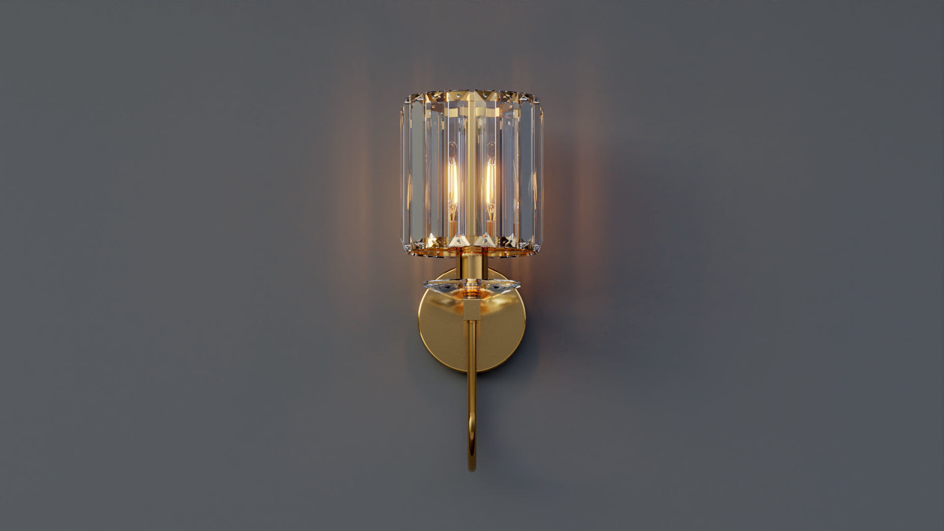 Crystal Sconce 3D model_1