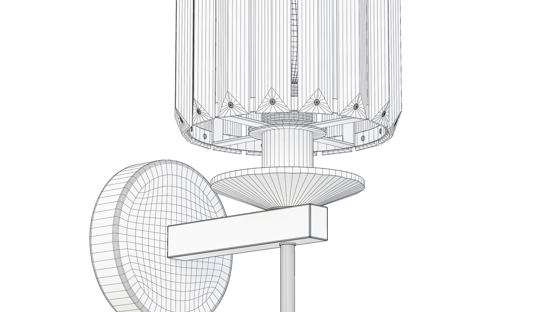 Crystal Sconce 3D model_12