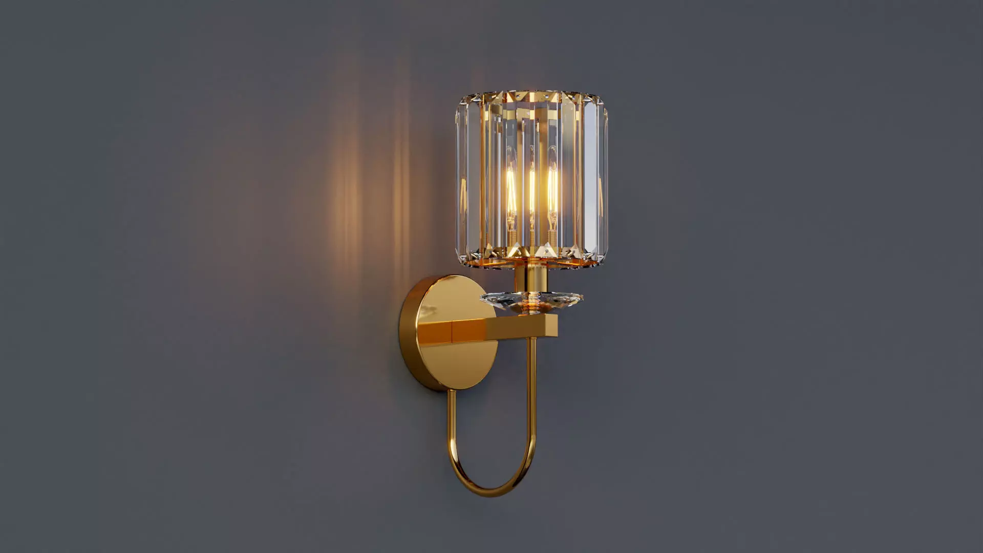Crystal Sconce 3D model_0
