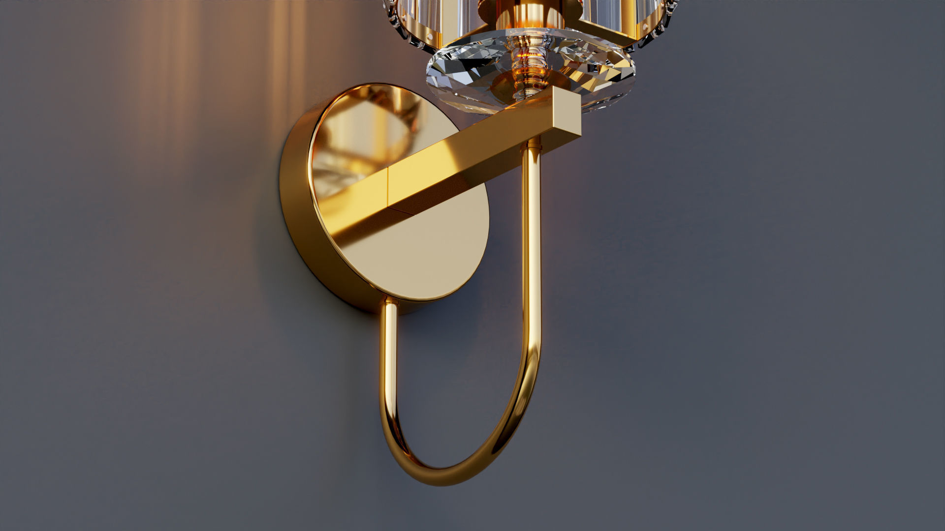 Crystal Sconce 3D model_6