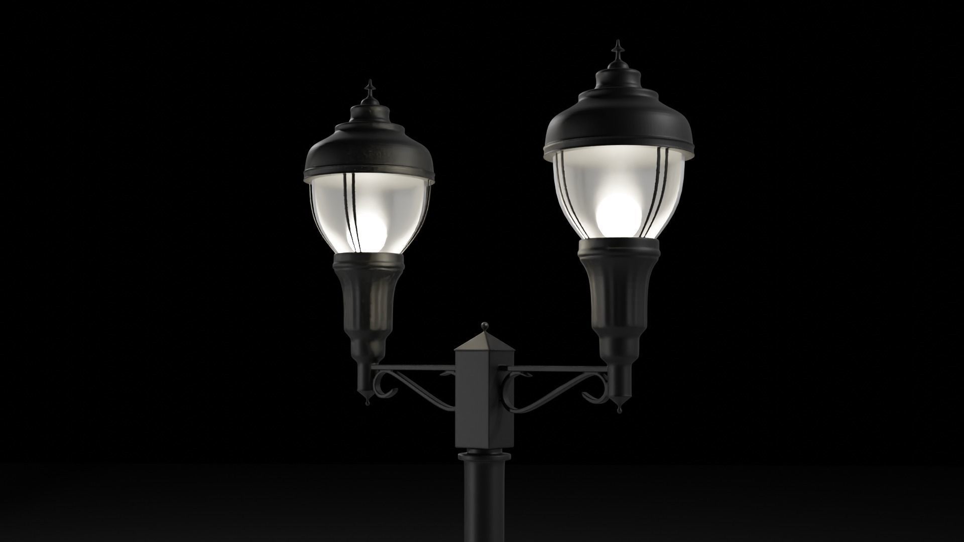 City Downtown Traffic Lights and Signals PACK 1 3D model_9