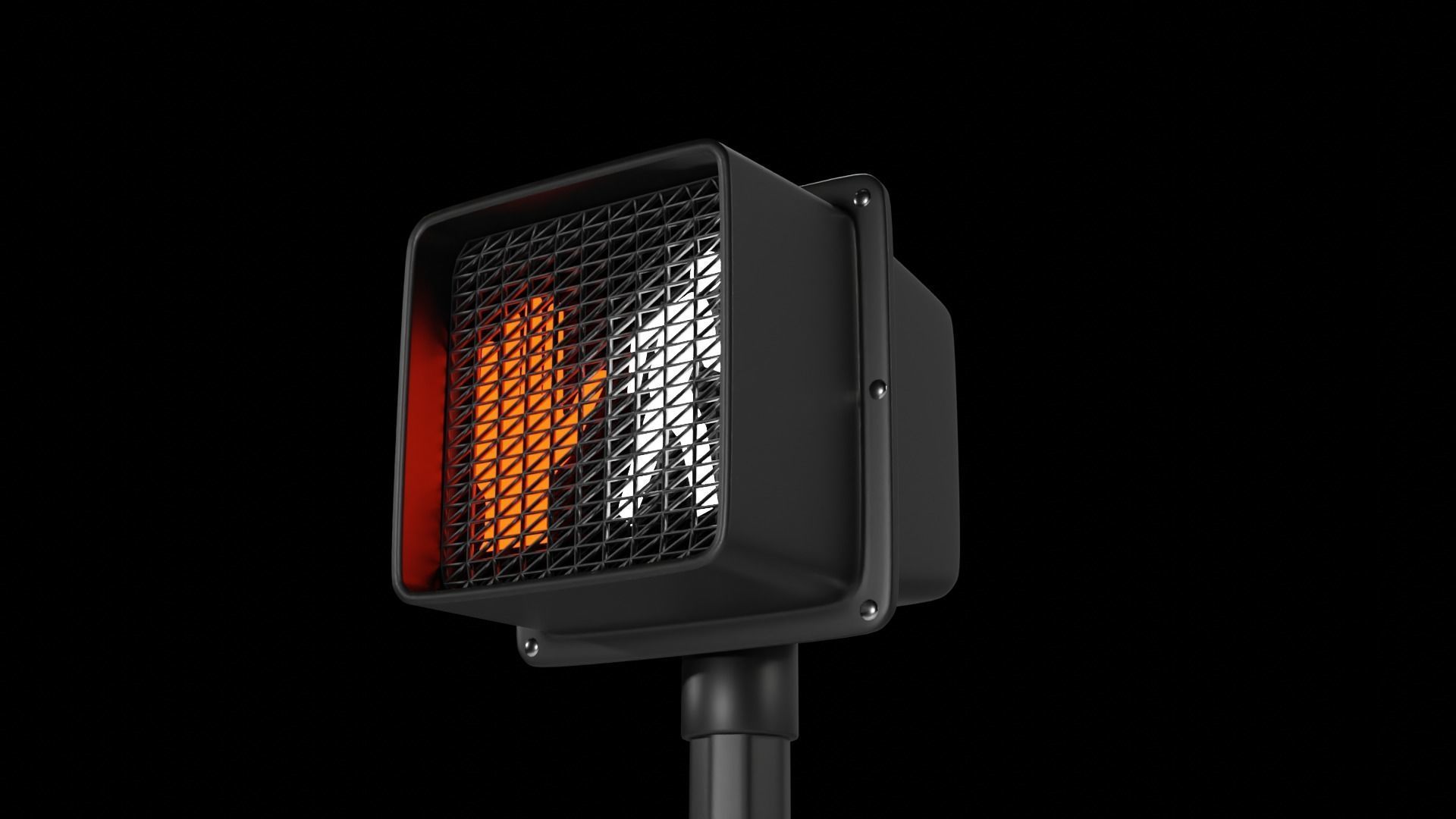 City Downtown Traffic Lights and Signals PACK 1 3D model_10