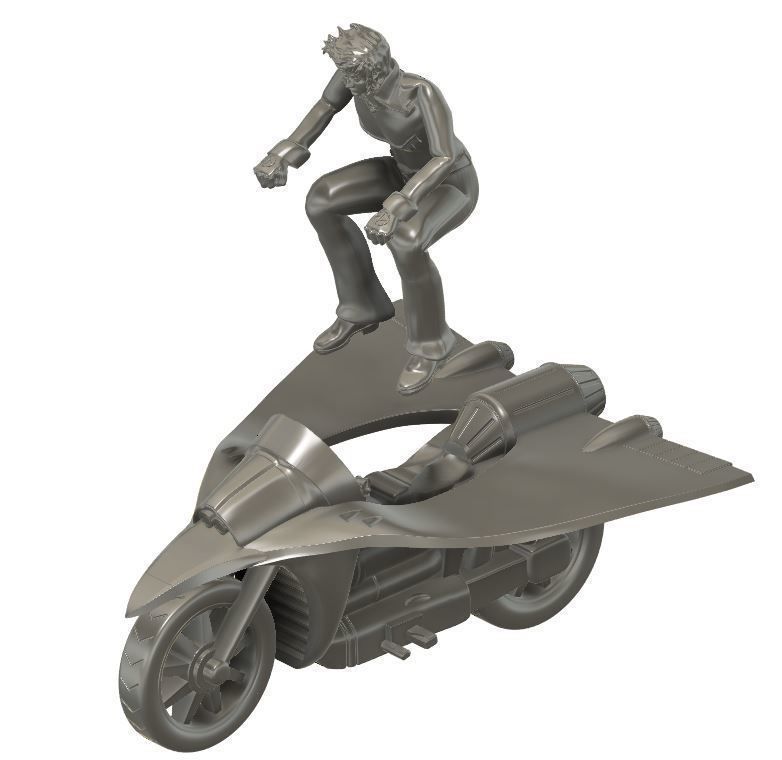 KIT Jeeg Motorcycle with Hiroshi Shiba 3D print model_2