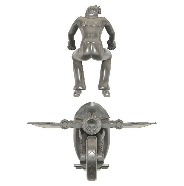 KIT Jeeg Motorcycle with Hiroshi Shiba 3D print model_5