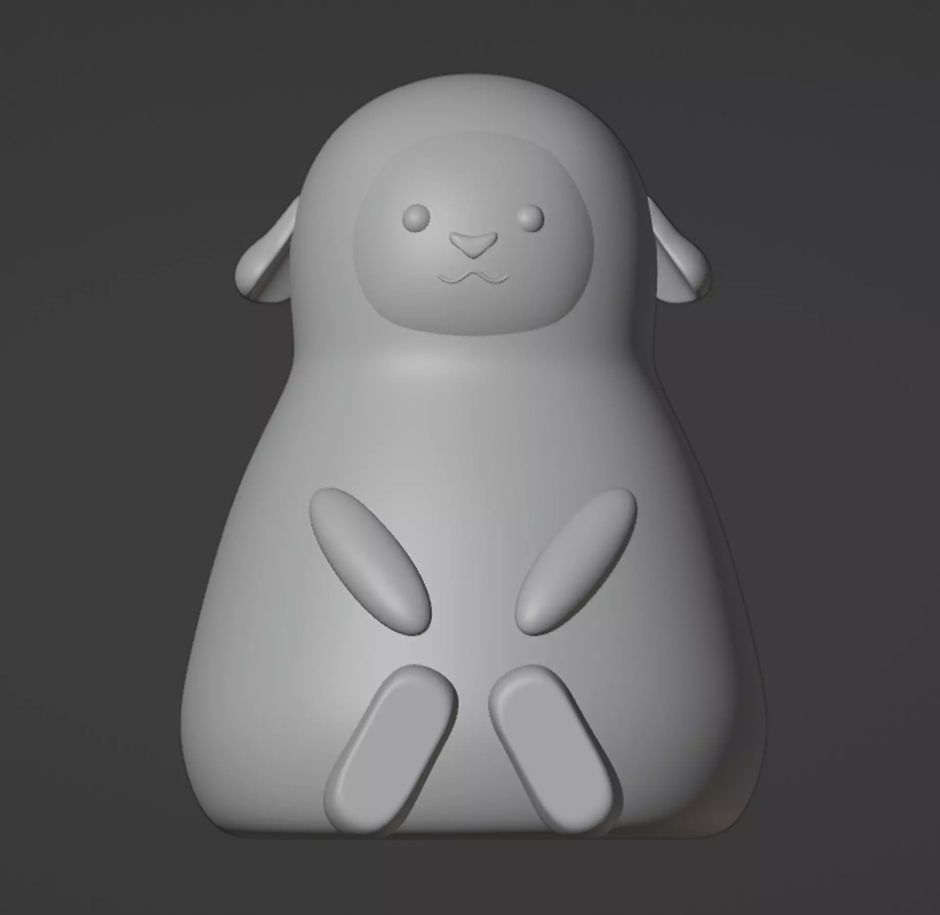 Sheep Figurine 3D print model_0