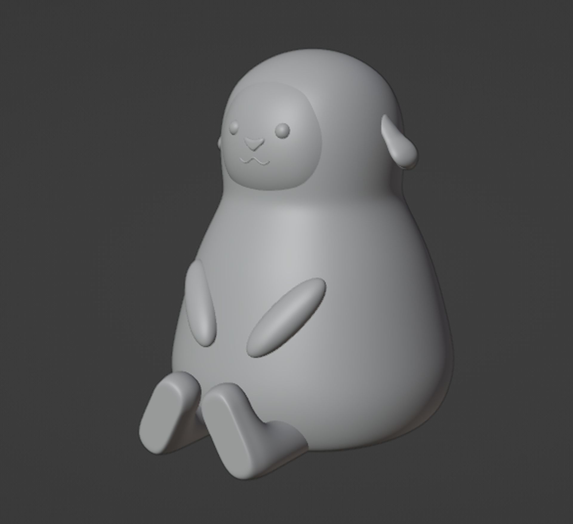 Sheep Figurine 3D print model_2