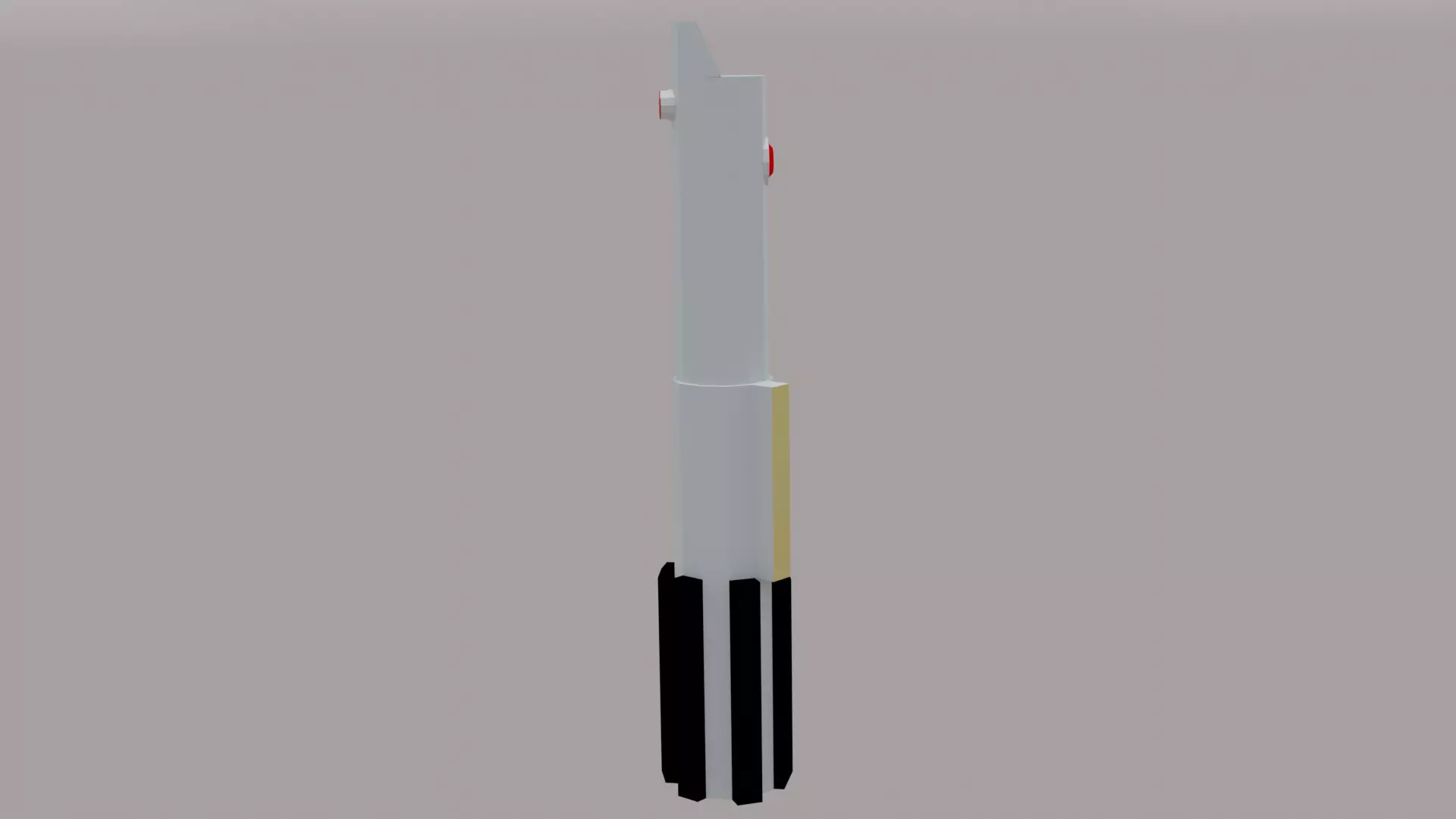 Anakin Skywalker Lightsaber Hilt Low-poly 3D model_0