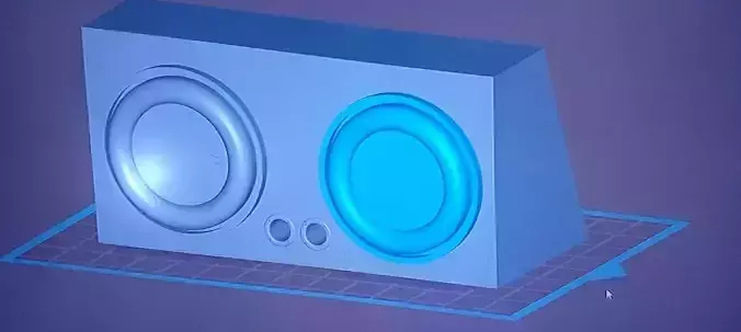 CAIXA DE SOM AUTOMOTIVO MINIATURA ZETTA AUDIO 3D print model
