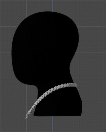 Where Creativity and Fashion Come Together at Cuban Chain Low-poly 3D model_1