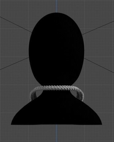 The art in three dimensions that you can wear Cadena Cubana Low-poly 3D model_2